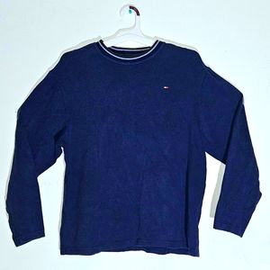 Vintage Tommy Hilfiger Navy Blue Crewneck Sweater - Men's Medium